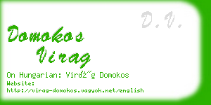 domokos virag business card